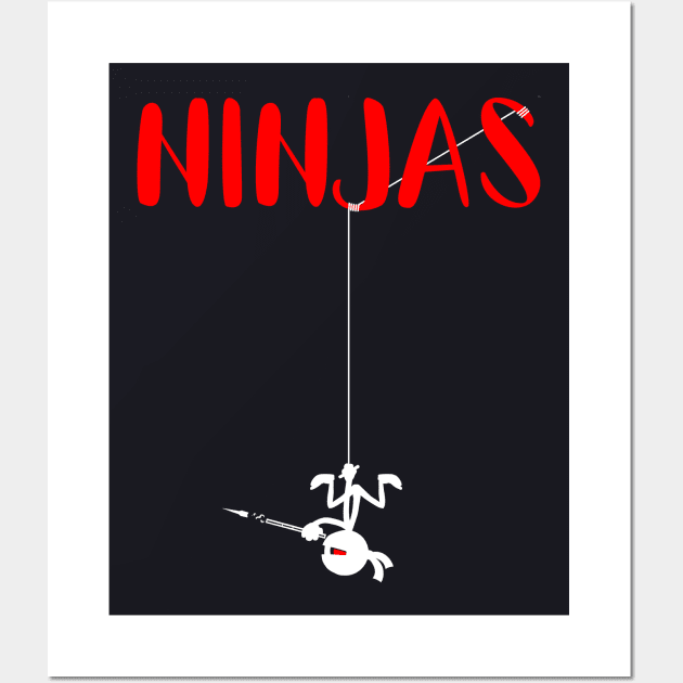 Funny Ninja Wall Art by DARSHIRTS